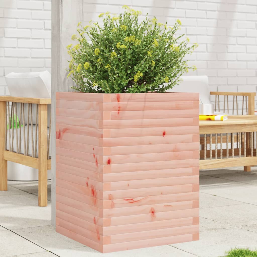 Fioriera Da Giardino 40X40X49,5 Cm In Legno Massello Di Douglas Douglas Naturale