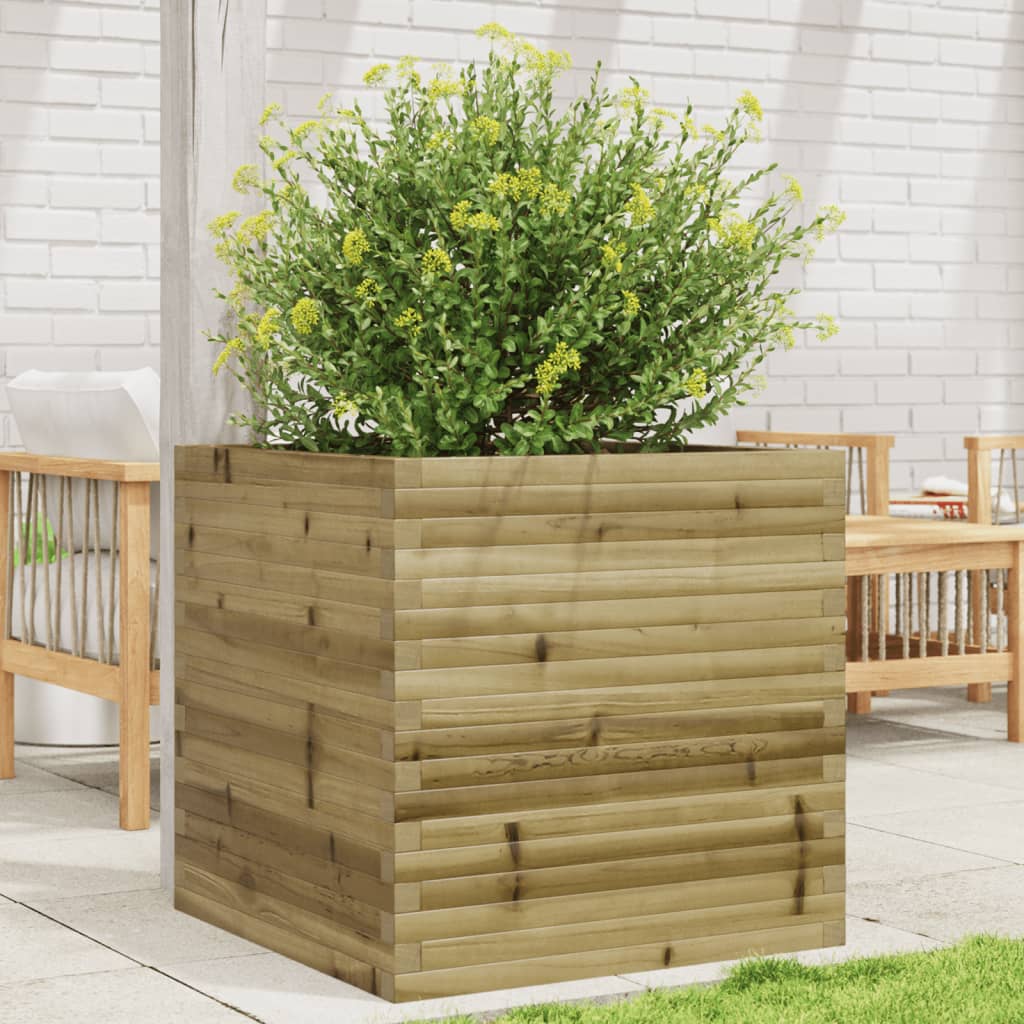Fioriera Da Giardino In Legno Di Pino Impregnato Impregnato Naturale