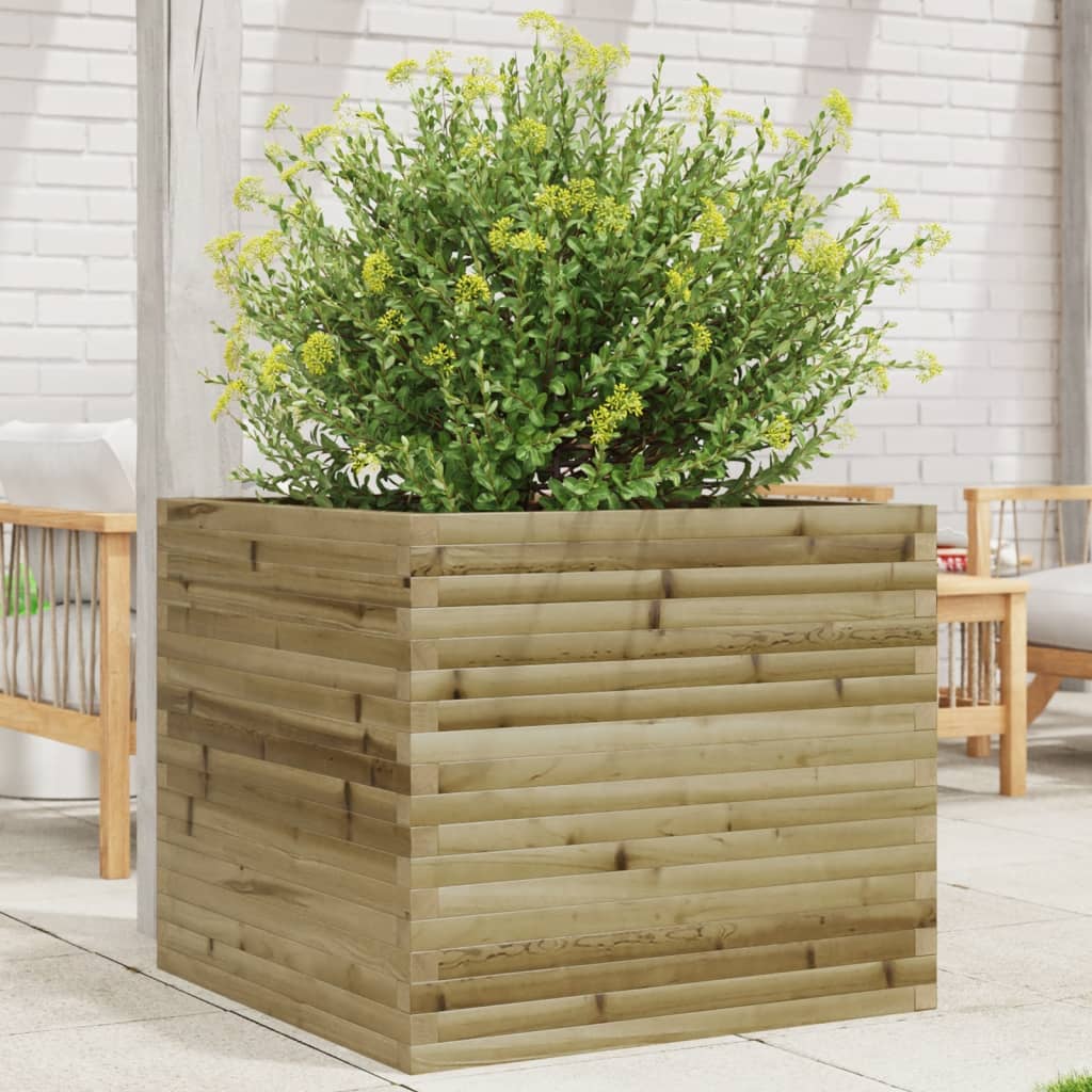 Fioriera Da Giardino In Legno Di Pino Impregnato Impregnato Naturale