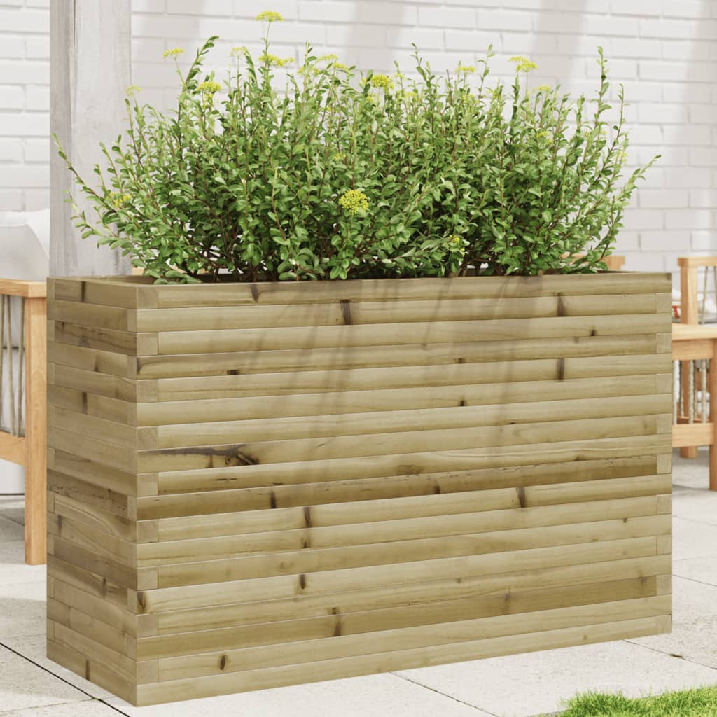 Fioriera Da Giardino In Legno Di Pino Impregnato Impregnato Naturale