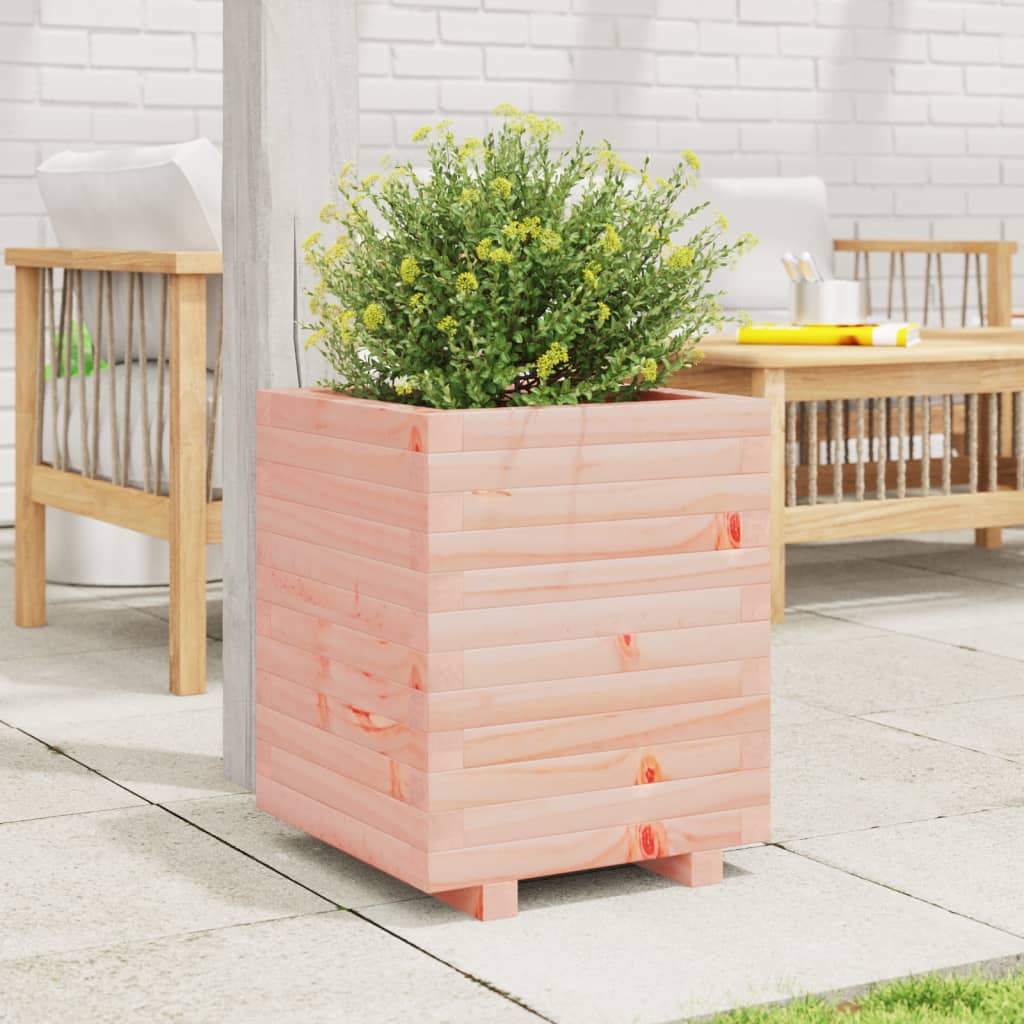 Fioriera Da Giardino 40X40X49,5 Cm In Legno Massello Di Douglas Douglas Naturale