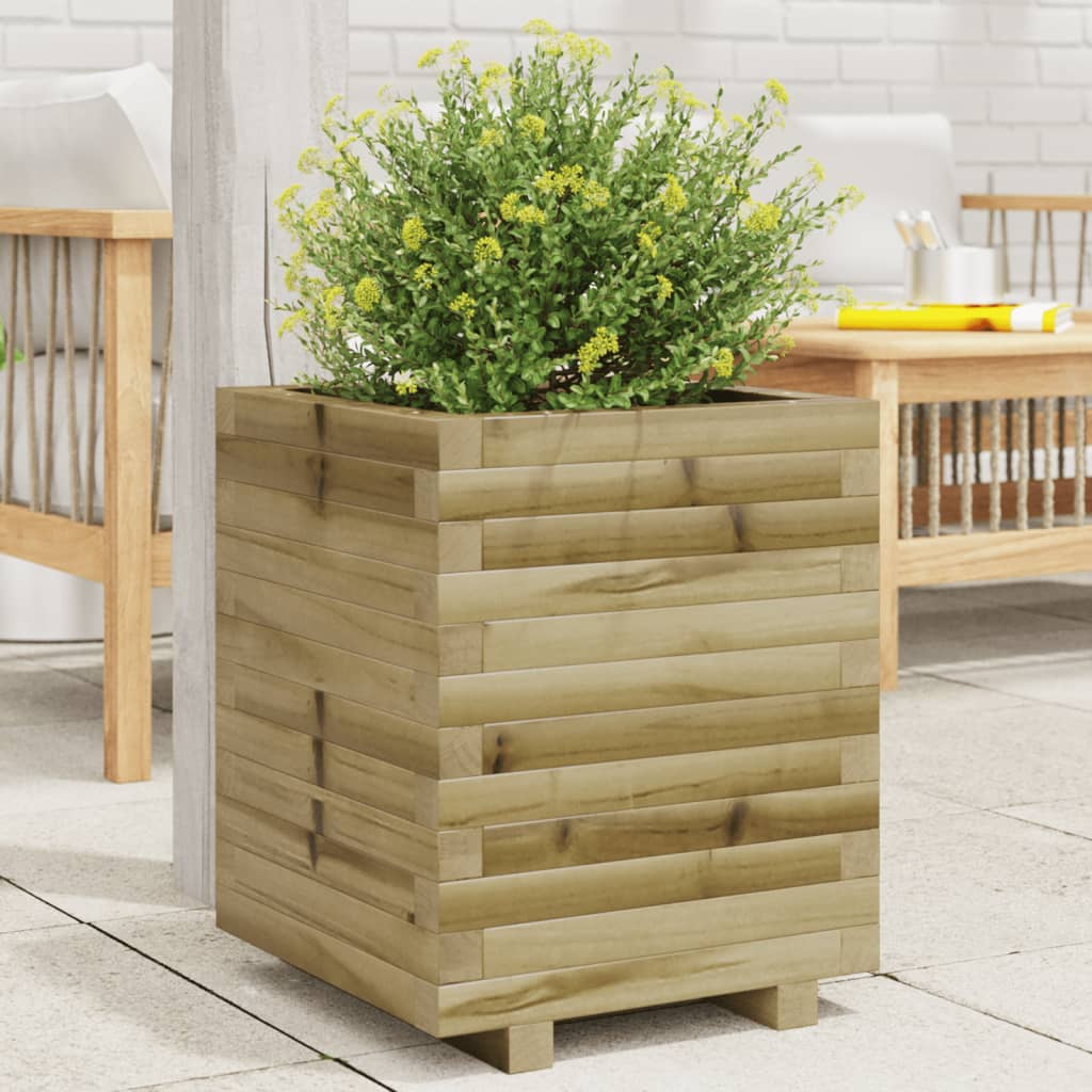 Fioriera Da Giardino In Legno Di Pino Impregnato Impregnato Naturale