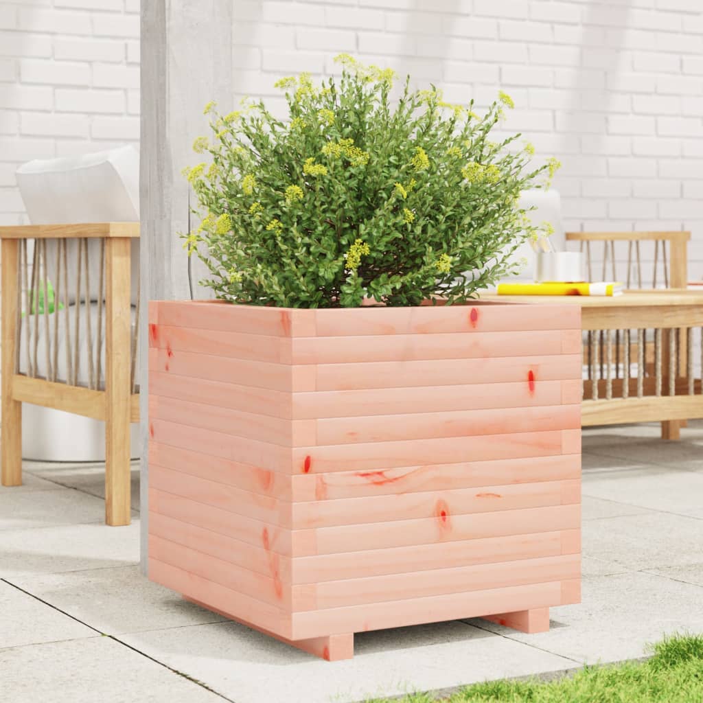 Fioriera Da Giardino 40X40X49,5 Cm In Legno Massello Di Douglas Douglas Naturale