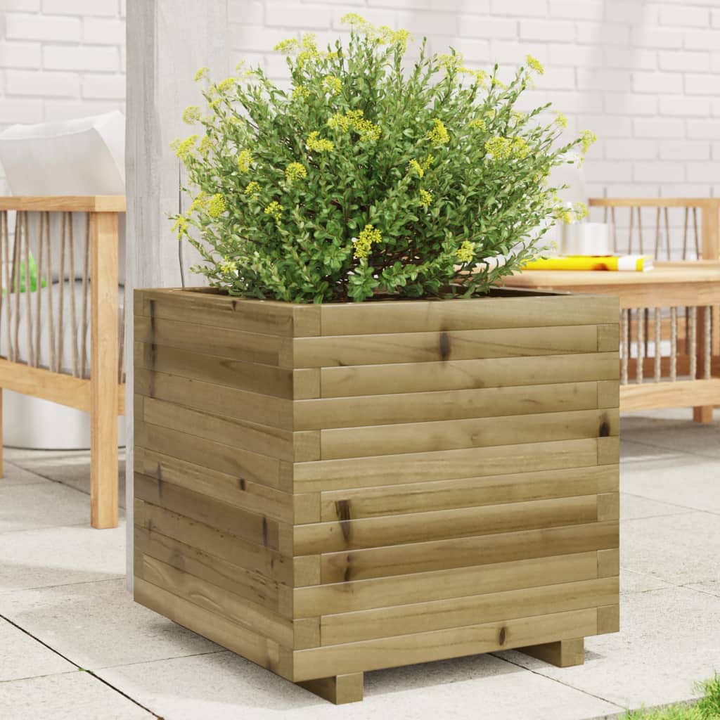 Fioriera Da Giardino In Legno Di Pino Impregnato Impregnato Naturale