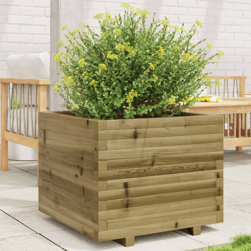 Fioriera Da Giardino In Legno Di Pino Impregnato Impregnato Naturale