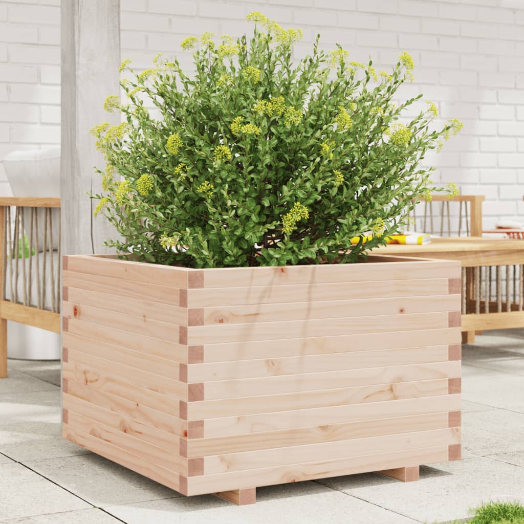 Fioriera Da Giardino In Legno Massello Di Pino Pino Naturale