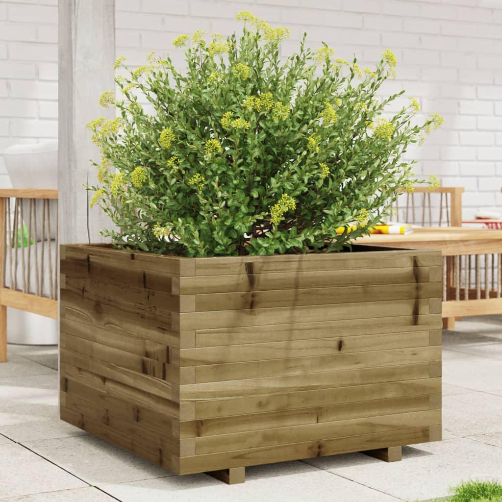 Fioriera Da Giardino In Legno Di Pino Impregnato Impregnato Naturale