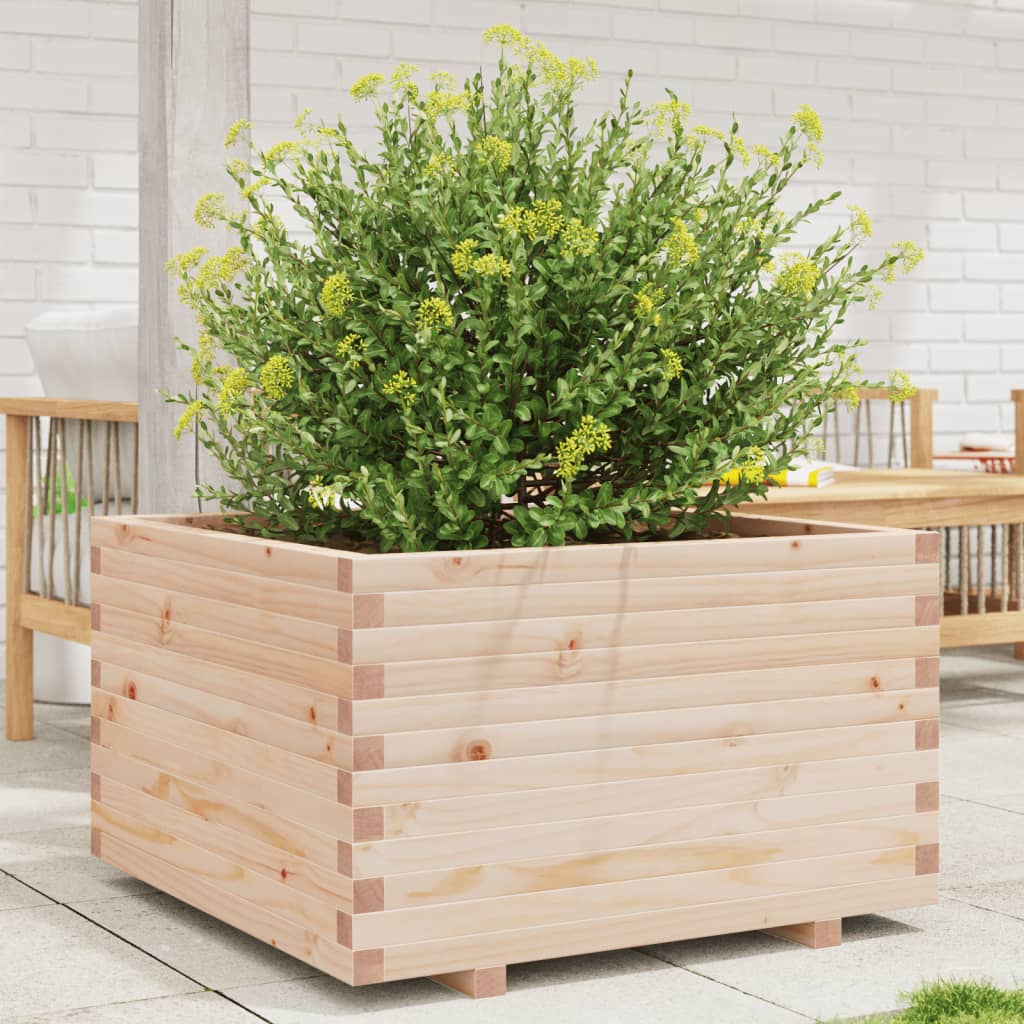 Fioriera Da Giardino In Legno Massello Di Pino Pino Naturale