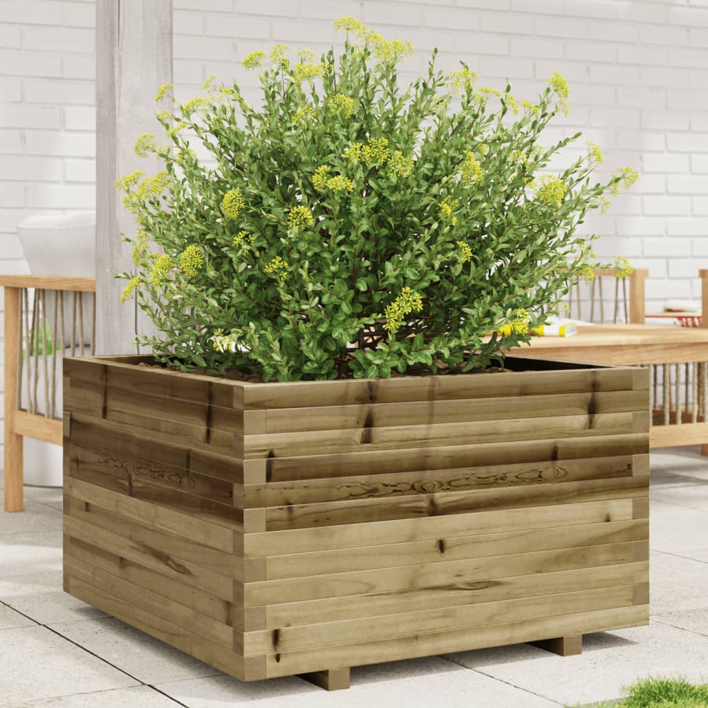 Fioriera Da Giardino In Legno Di Pino Impregnato Impregnato Naturale