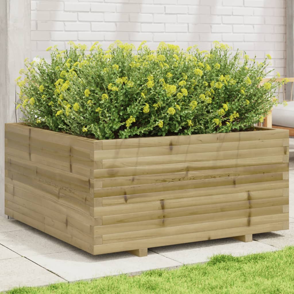 Fioriera Da Giardino In Legno Di Pino Impregnato Impregnato Naturale
