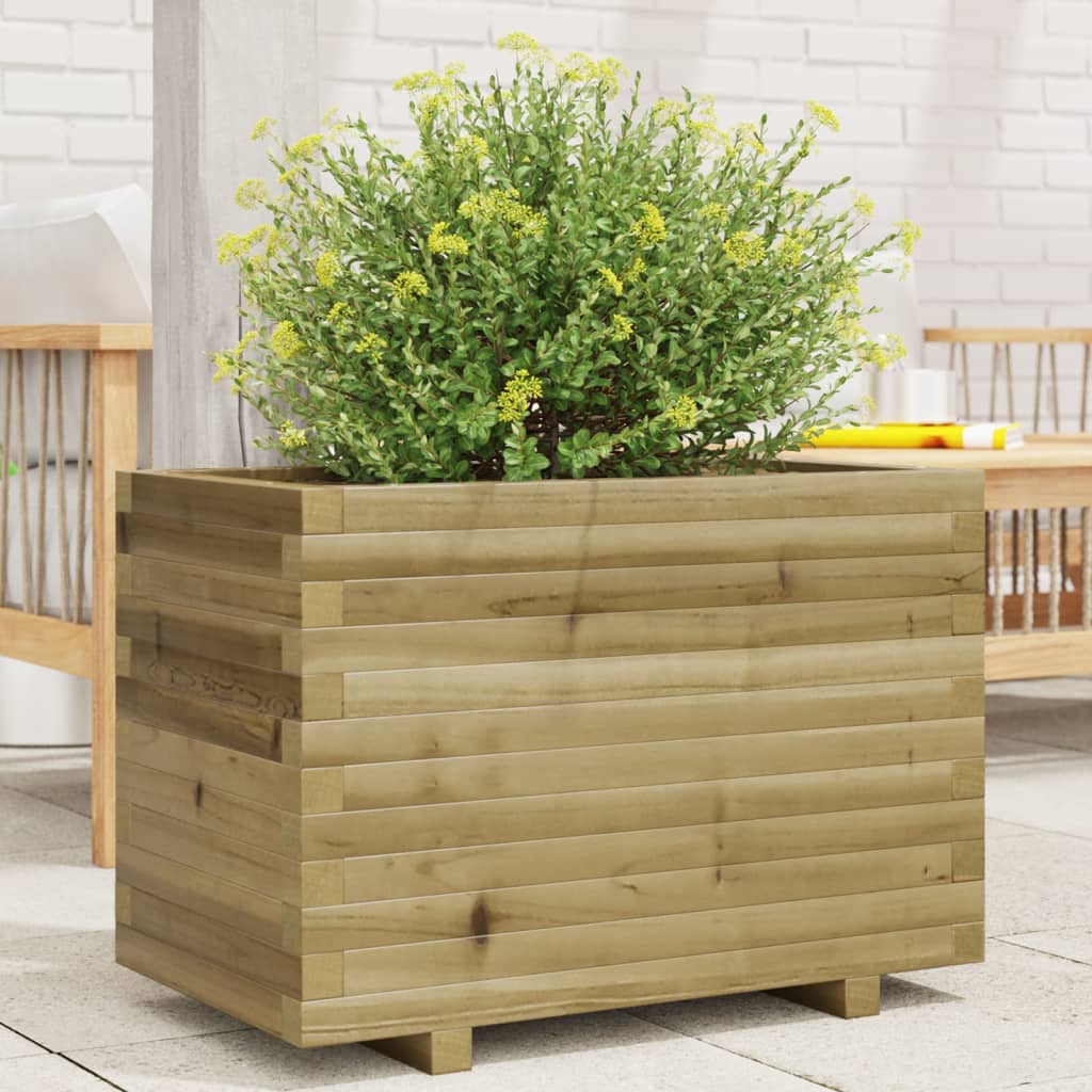 Fioriera Da Giardino In Legno Di Pino Impregnato Impregnato Naturale