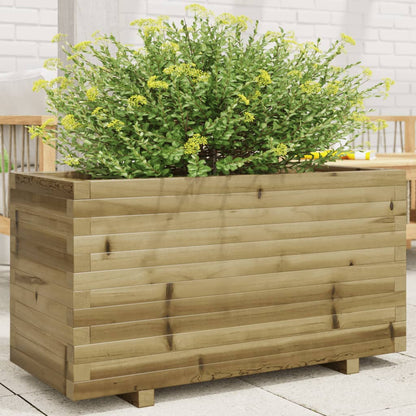 Fioriera Da Giardino In Legno Di Pino Impregnato Impregnato Naturale