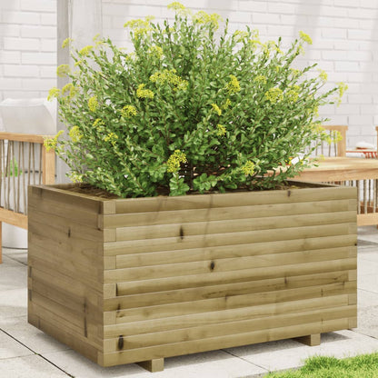 Fioriera Da Giardino In Legno Di Pino Impregnato Impregnato Naturale