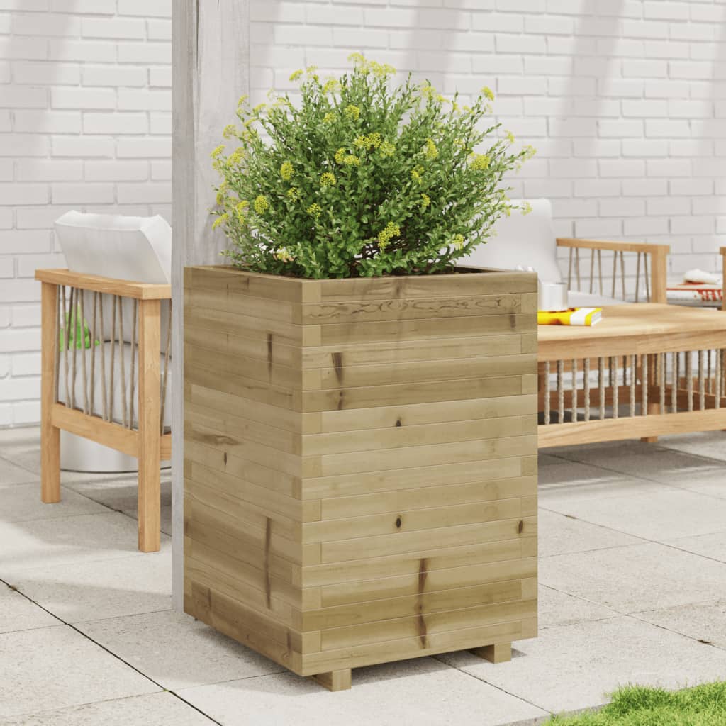 Fioriera Da Giardino In Legno Di Pino Impregnato Impregnato Naturale