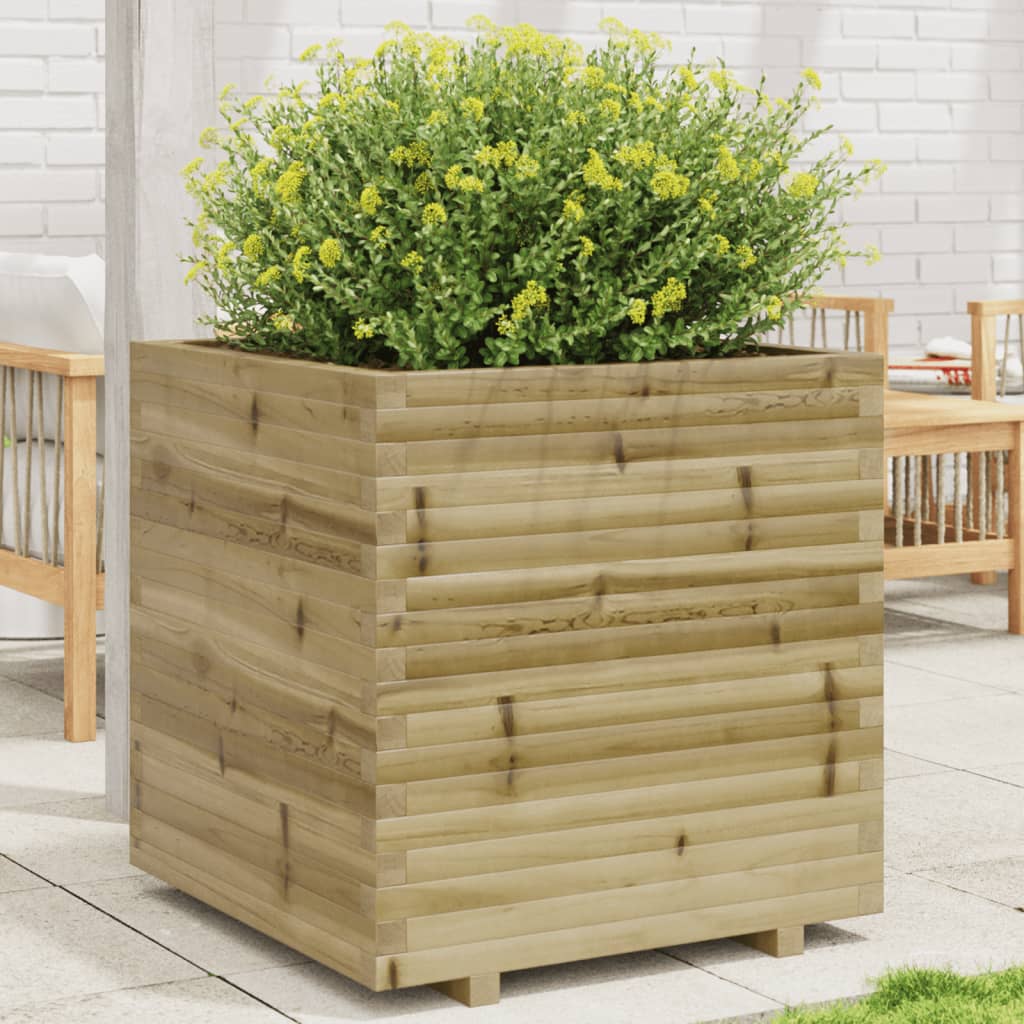 Fioriera Da Giardino In Legno Di Pino Impregnato Impregnato Naturale