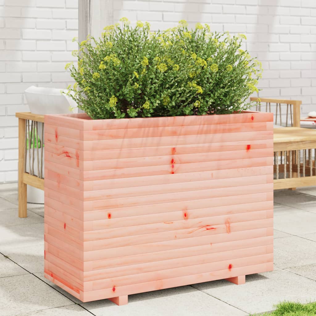 Fioriera Da Giardino 40X40X49,5 Cm In Legno Massello Di Douglas Douglas Naturale