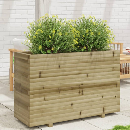Fioriera Da Giardino In Legno Di Pino Impregnato Impregnato Naturale