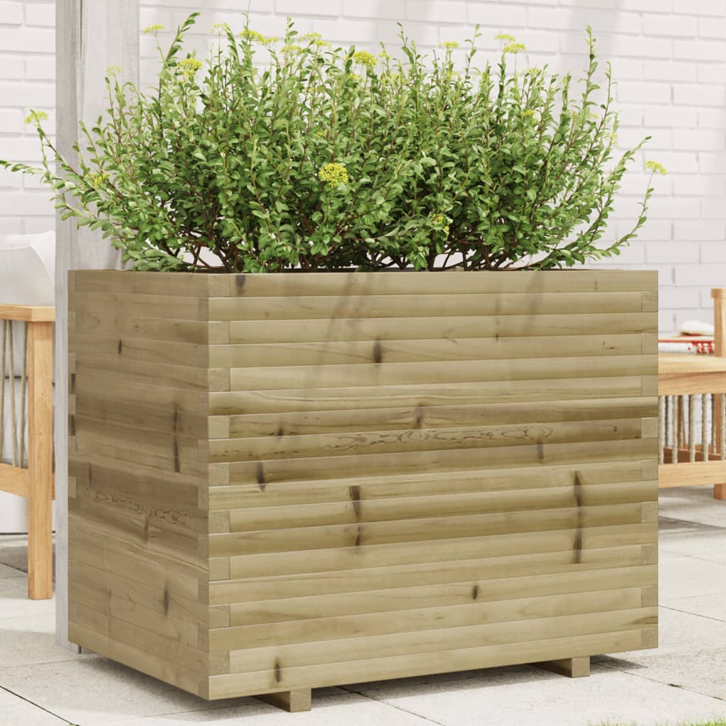 Fioriera Da Giardino In Legno Di Pino Impregnato Impregnato Naturale