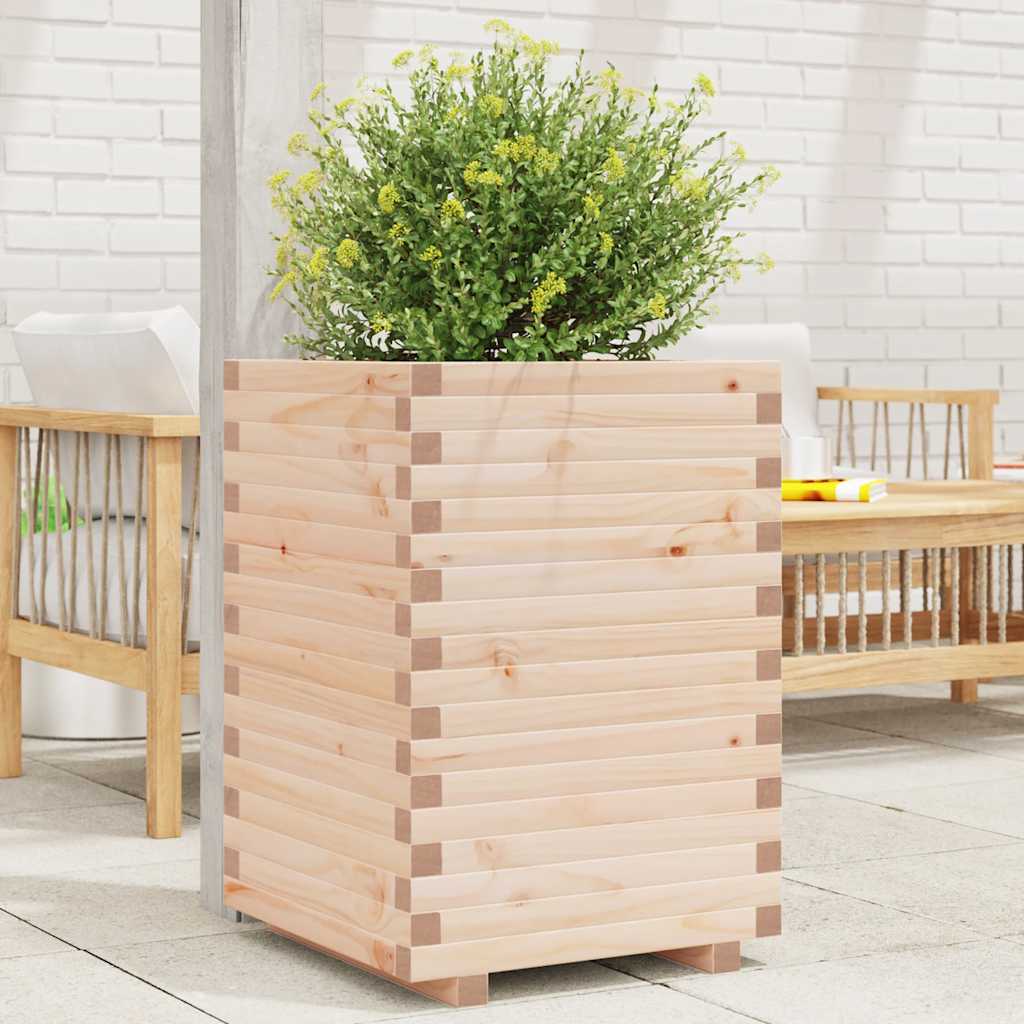 Fioriera Da Giardino In Legno Massello Di Pino Pino Naturale