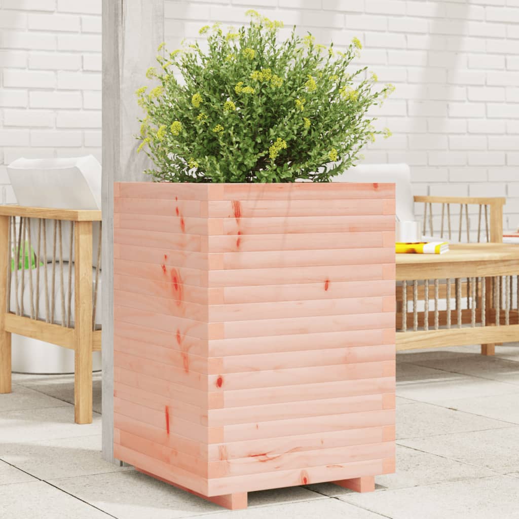 Fioriera Da Giardino 40X40X49,5 Cm In Legno Massello Di Douglas Douglas Naturale