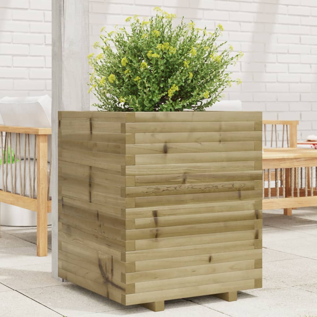Fioriera Da Giardino In Legno Di Pino Impregnato Impregnato Naturale