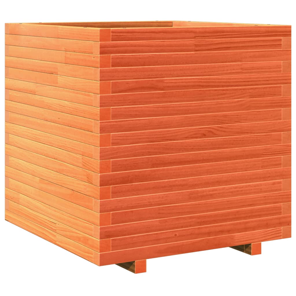 Fioriera Giardino Marrone Cera Legno Massello Pino Cera Marrone