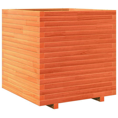 Fioriera Giardino Marrone Cera Legno Massello Pino Cera Marrone