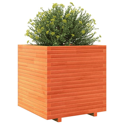 Fioriera Giardino Marrone Cera Legno Massello Pino Cera Marrone