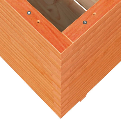 Fioriera Giardino Marrone Cera Legno Massello Pino Cera Marrone