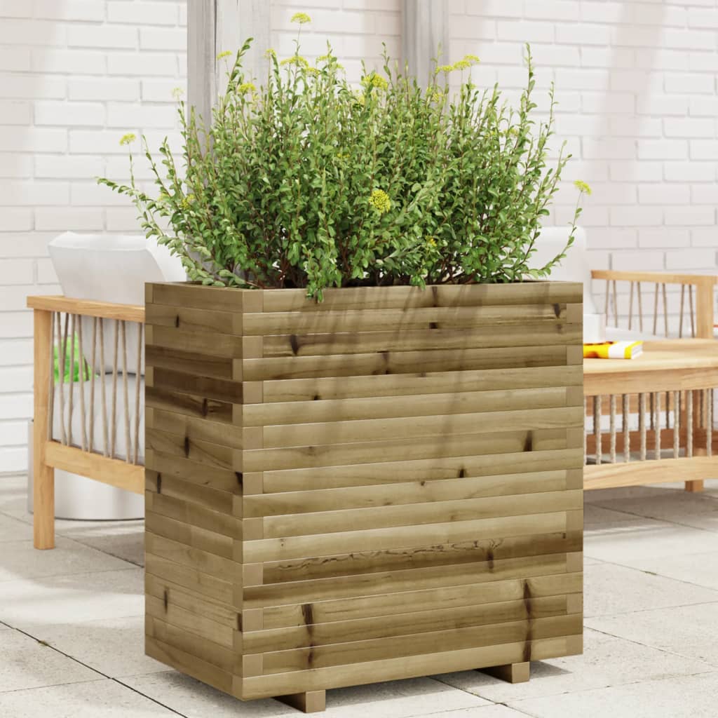 Fioriera Da Giardino In Legno Di Pino Impregnato Impregnato Naturale