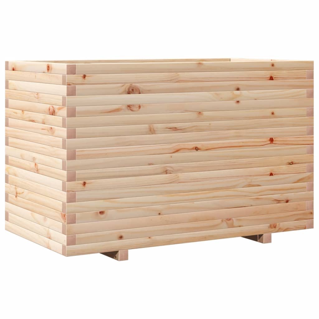 Fioriera Da Giardino In Legno Massello Di Pino Pino Naturale