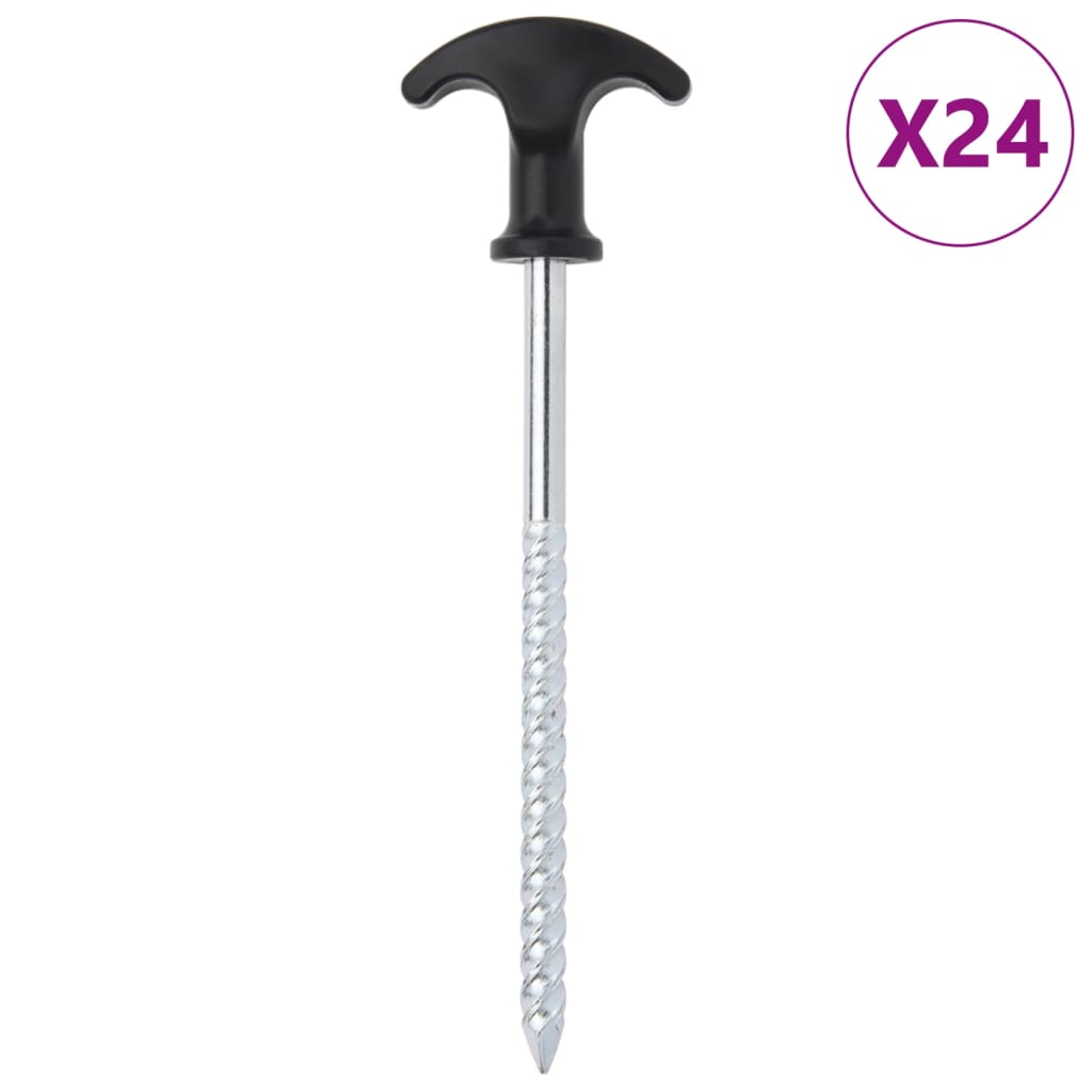Picchetti Per Tenda 12 Pz Ø7 Mm In Acciaio Zincato