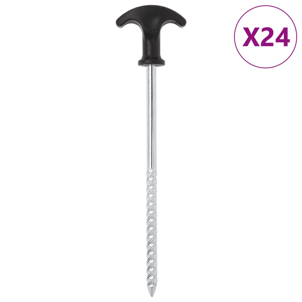 Picchetti Per Tenda 12 Pz Ø7 Mm In Acciaio Zincato
