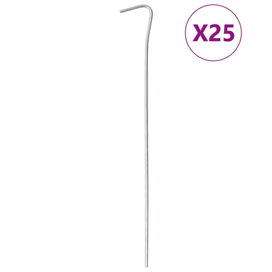 Picchetti Per Tenda 25 Pz 23 Cm Ø In Acciaio Zincato