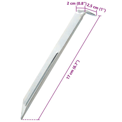 Picchetti Per Tenda 24 Pz Ø20 Mm In Acciaio Zincato