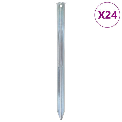 Picchetti Per Tenda 24 Pz Ø20 Mm In Acciaio Zincato