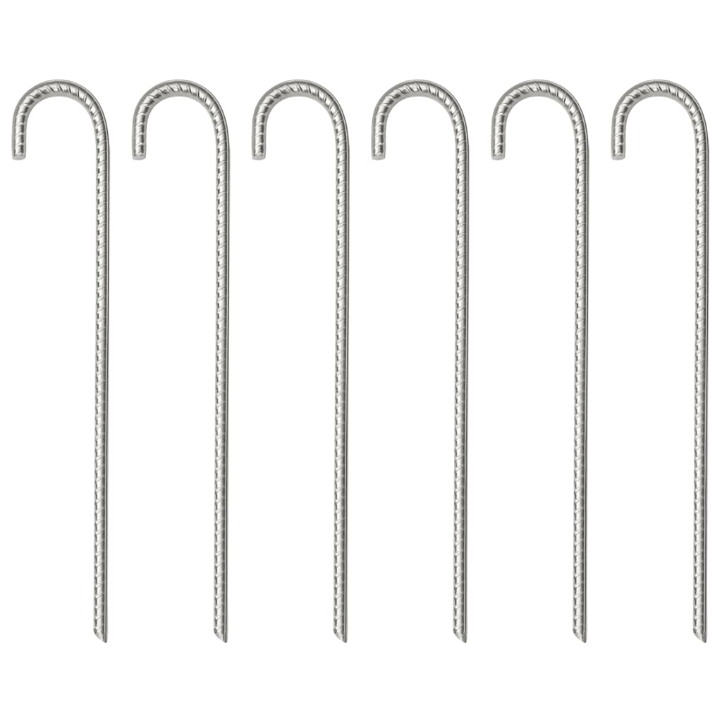 Picchetti Per Tenda 6 Pz Ø10 Mm In Acciaio Zincato