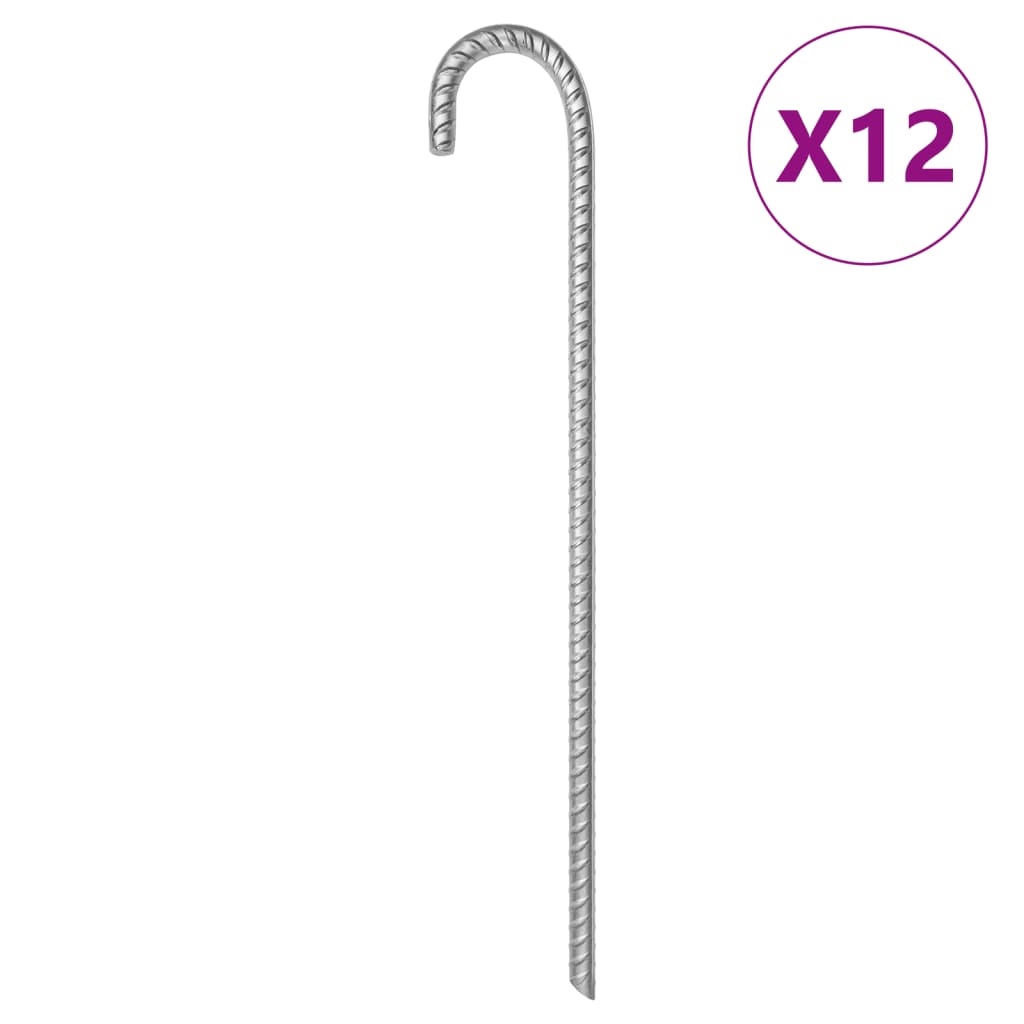 Picchetti Per Tenda 6 Pz Ø10 Mm In Acciaio Zincato
