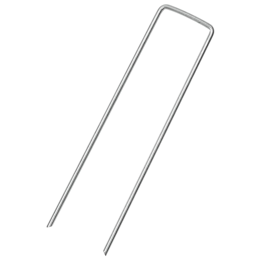 Picchetti Da Terra A Forma Di U 50 Pz 15X3,5 Cm Acciaio Zincato