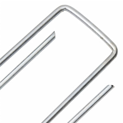 Picchetti Da Terra A Forma Di U 50 Pz 15X3,5 Cm Acciaio Zincato