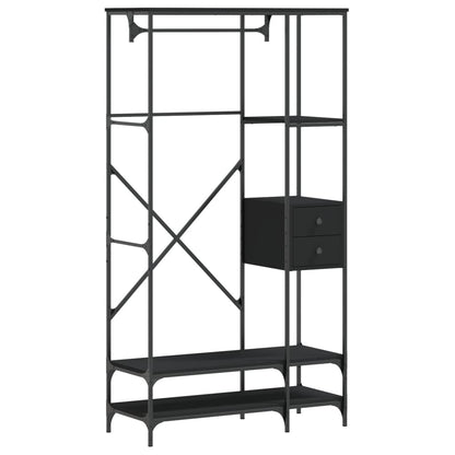 Appendiabiti Con Scaffali In Legno Multistrato