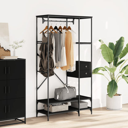 Appendiabiti Con Scaffali In Legno Multistrato