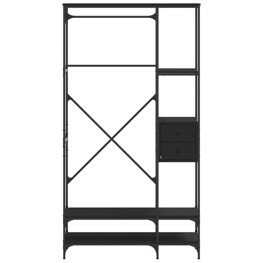 Appendiabiti Con Scaffali In Legno Multistrato
