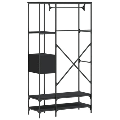Appendiabiti Con Scaffali In Legno Multistrato