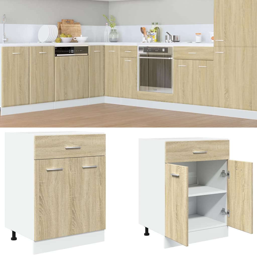 Mobili Pensili “Lyon” 2 Pz 50X31X60 Cm Rovere Sonoma