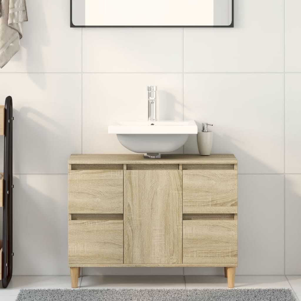 Mobile Lavabo 80X33X60 Cm In Legno Multistrato