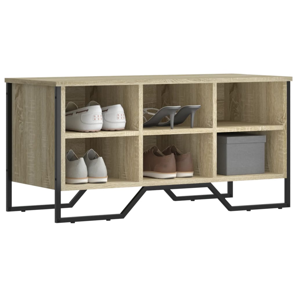 Scarpiera Nera 90X38X61,5 Cm In Truciolato
