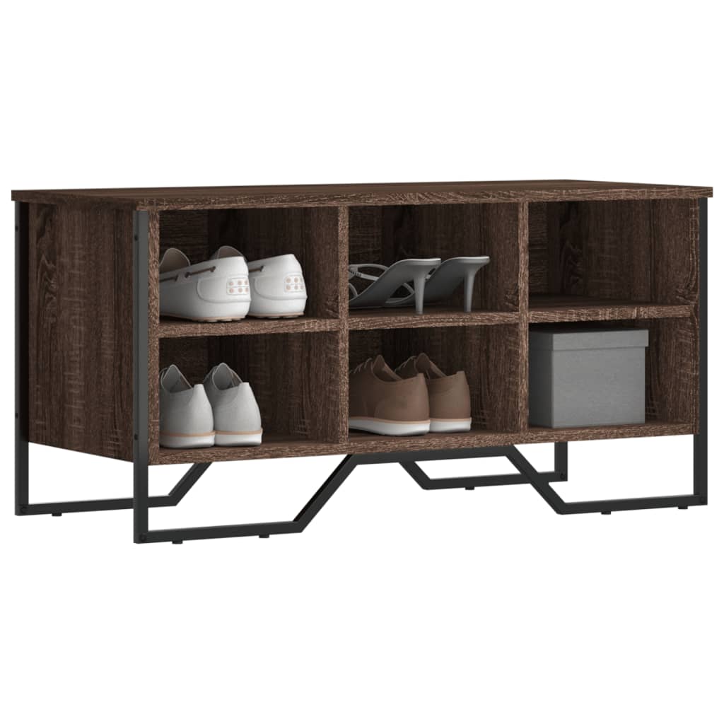 Scarpiera Nera 90X38X61,5 Cm In Truciolato