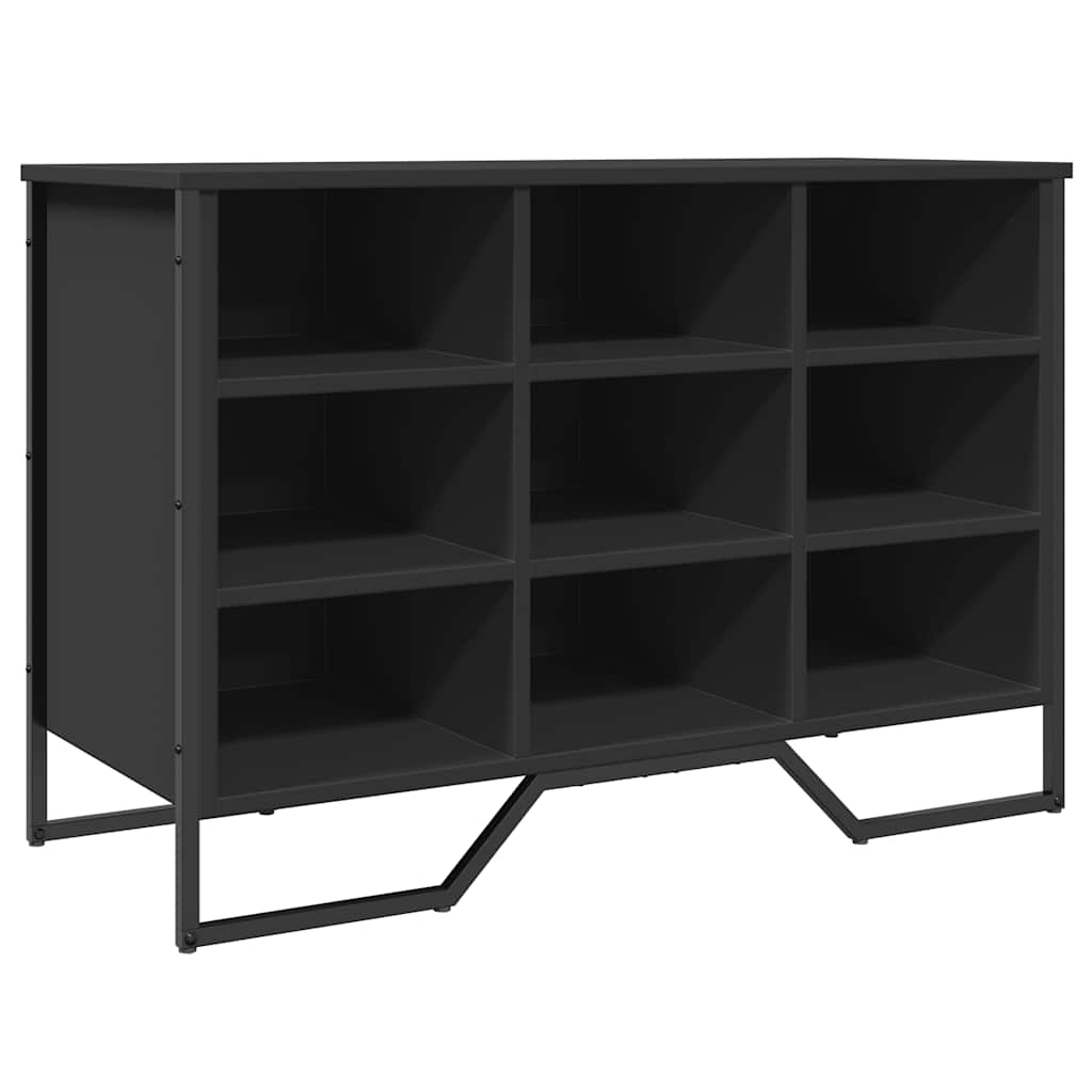 Scarpiera Nera 90X38X61,5 Cm In Truciolato