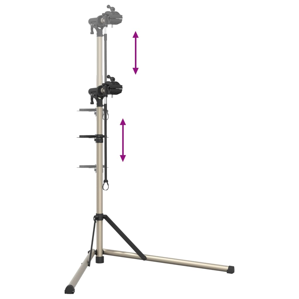 Supporto Per Riparazione Bici Regolabile 102-160 Cm Alluminio